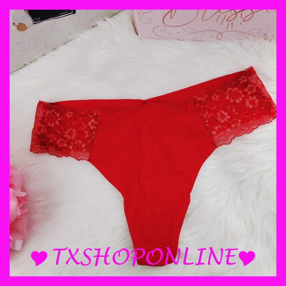 💗👙Victoria's Secret Red Seamless Thong Pantie👙💗